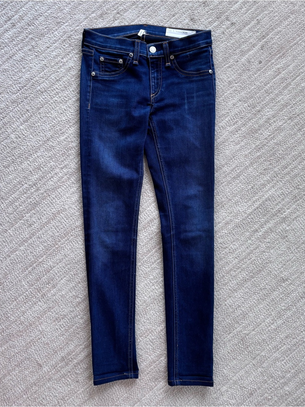 rag & bone Dark Blue Skinny Jeans Denim Women’s 25 - Picture 2 of 13